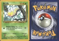 WEEDLE 69/102 COMMON BASE SET UNLIMITED POKEMON MP - Image 1