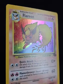 Pokemon TCG Flareon Jungle 3/64 Holo Unlimited Holo Rare - Image 2