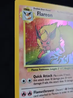 Pokemon TCG Flareon Jungle 3/64 Holo Unlimited Holo Rare - Image 3