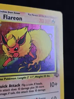 Pokemon TCG Flareon Jungle 3/64 Holo Unlimited Holo Rare - Image 4