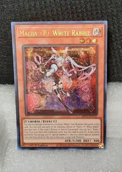 Yu-Gi-Oh! Maliss P White Rabbit *PRISMATIC SECRET RARE* MP25-EN122 NM/M - Image 1