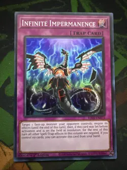 Infinite Impermanence RA01-EN075 - Super Rare 1st Edition NM Yugioh - Image 1