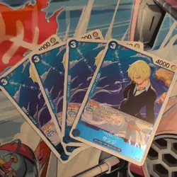 4 x Sanji OP15-047 R Adventure on KAMI's Island - ONE PIECE JAPANESE Mint 🔥 - Image 1