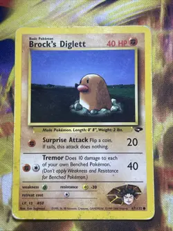 Brock's Diglett 67/132 Common Non Holo Pokemon Card - Image 1