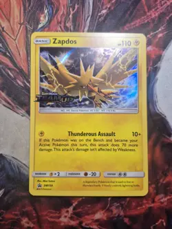 Zapdos - SM159 - Pokemon Sun & Moon Black Star Promo Prerelease Holo Card LP - Image 1