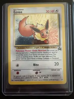 Wizards of the Coast Eevee Black Star Promo Holo 1999 Pokemon Card 11/53 - Image 1