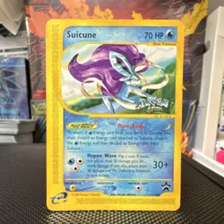 Pokemon Suicune 53/53 Wotc Promo Regular Promo 70 HP Basic Water Card 2002 - Image 1