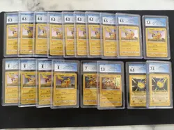 Pokemon Pikachu Graded Card Lot 18 Cards - Image 1