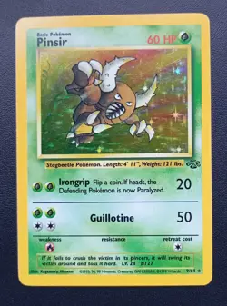 PoKeMoN POKEMON CARD Pinsir Jungle Set RARE HOLO 9/64 - Image 1
