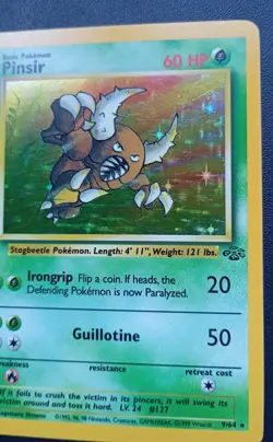 PoKeMoN POKEMON CARD Pinsir Jungle Set RARE HOLO 9/64 - Image 2