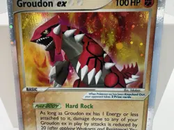 Pokemon Groudon TCG Holo Card Crystal Guardians 93/100 EX Rare - Image 3