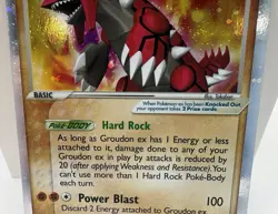 Pokemon Groudon TCG Holo Card Crystal Guardians 93/100 EX Rare - Image 4