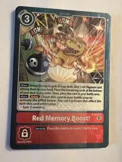 Digimon Card Game Memory Boost Promo Set Of 6 NM/M CCG - Image 2
