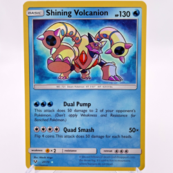 Pokemon TCG Shining Volcanion 27/73 Shining Holo Rare SM Shining Legends Card NM - Image 1