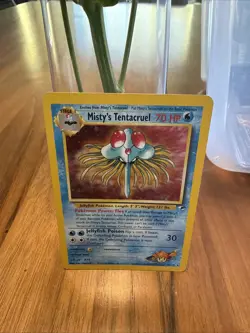Pokemon TCG Misty's Tentacruel Holo Rare Gym Heroes - Near Mint - Image 1