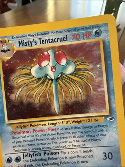 Pokemon TCG Misty's Tentacruel Holo Rare Gym Heroes - Near Mint - Image 5