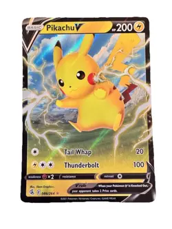 Pokemon TCG Pikachu v Illustration Card 086/264 Rare - Image 1