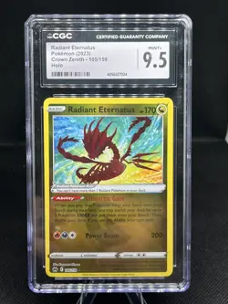 🔥Pokemon Radiant Eternatus Crown Zenith CGC Grade 9.5 Holo - Image 1