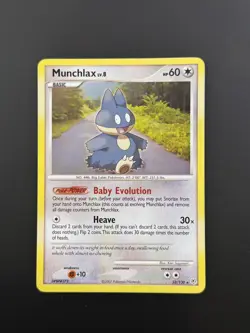 Pokemon TCG Munchlax 33/130 Diamond and Pearl 2007 - Image 1