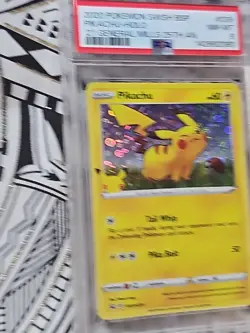 Pikachu-Holo '21 General Mills 25th An. Pokemon Black Star Promo 039 PSA 8 (080) - Image 4