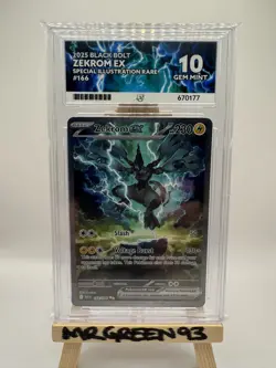 Pokemon TCG Zekrom EX SIR 166/086 Ace 10 Gem Mint - English - Perfect Subgrades - Image 1
