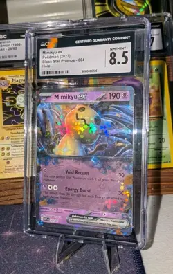 Pokemon TCG Mimikyu EX #004 Holo Black Star Promo Scarlet & Violet CGC Grade 8.5 - Image 1