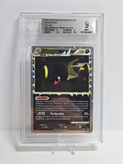 2010 Pokemon TCG Umbreon Prime HGSS-Undaunted 86/90 Holo ITA BGS 9 Strong - Image 1