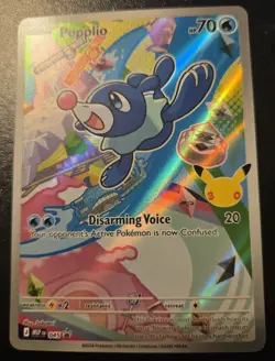 Popplio 045 MEP Black Star Promo First Partner Illustration Collection Pokemon - Image 1