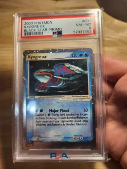 Pokemon 2003 Kyogre Ex Black Star Promo 001 Psa 8 - Image 3