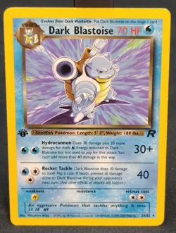 2000 Pokemon Dark Blastoise 20/82 Team Rocket Rare Non-Holo WOTC LP/MP - Image 1