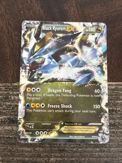 Black Kyurem EX BW62 Black & White Holo Vintage Pokemon See Pics - Image 1