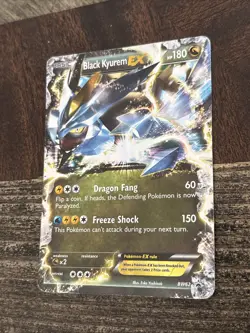 Black Kyurem EX BW62 Black & White Holo Vintage Pokemon See Pics - Image 2