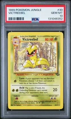 1999 Pokemon Jungle Victreebel #30 Graded PSA 10 GEM MINT - Image 1
