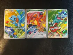 Pokemon First Partner Illustration Collection MEP Bulbasaur Charmander Squirtle - Image 1