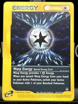 Warp Energy 147/147 Aquapolis Regular Pokemon TCG Uncommon 2002 VLP - Image 3
