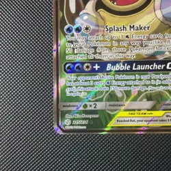 Pokemon TCG SM Cosmic Eclipse Blastoise Piplup GX 215/236 Tag Team Alt Art NM! - Image 2