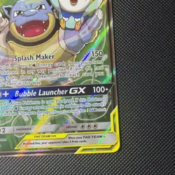 Pokemon TCG SM Cosmic Eclipse Blastoise Piplup GX 215/236 Tag Team Alt Art NM! - Image 5