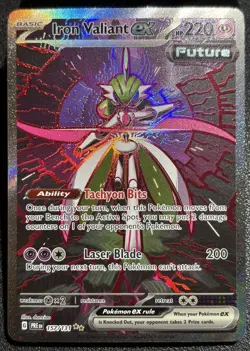 Pokemon - Iron Valiant ex - Near Mint NM - Prismatic Evolutions 157/131 SIR - Image 1