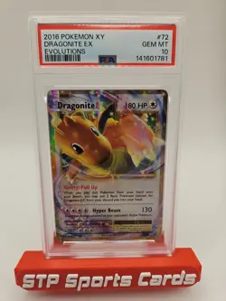2016 Pokemon XY Evolutions Dragonite EX 72/108 PSA 10 #72 - Image 1
