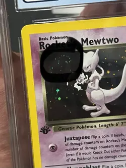 Rocket’s Mewtwo Pokemon Gym Challenge 14/132 Holo 1st Edition OLD CGC 8.5 SWIRL - Image 1