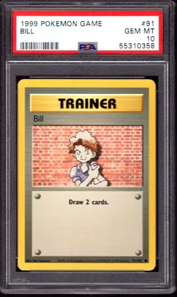 1999 Pokemon Bill Unlimited 91/102 Base Set - PSA 10 - Image 1