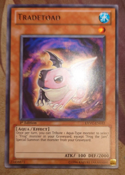 EXVC-EN033 Tradetoad Rare 1st Edition YuGiOh Card - Image 1