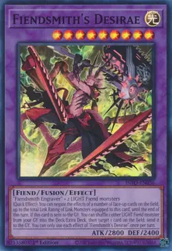1x Fiendsmith's Desirae INFO-EN036 Super Rare 1st Edition NM/MINT Yu-Gi-Oh! TCG - Image 1
