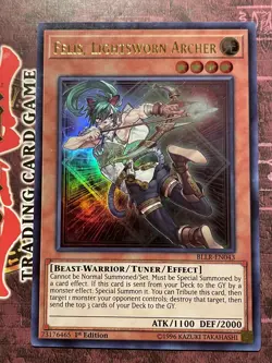 Felis, Lightsworn Archer - BLLR-EN043 - Ultra Rare - 1st Edition - VLP - Image 1