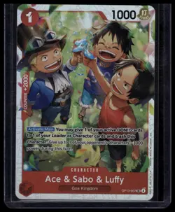 Carrying On His Will #OP13-007 Ace & Sabo & Luffy - Image 1