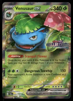Venusaur ex (Stellar Crown Stamp) Double Rare Miscellaneous Cards & Products 001 - Image 1