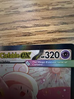 Mega Clefable ex 119/88 Special Illustration Rare Pokemon Perfect Order DAMAGED - Image 3