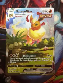 [ JUMBO ] Flareon VMAX SWSH180 - Black Star Promo - Pokemon Premium Collection. - Image 1