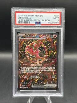 Oricorio EX 24 Promo Ultra Premium Collection 2025 Pokemon MEP EN PSA Mint 9 - Image 1