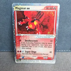 Pokemon Magmar EX 100/109 EX Ruby & Sapphire Ultra Rare Holo NM/NM- - Image 1